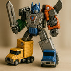 Watudou 5-truck Assemble Robot Toy Kids Combining Construction Vehicles Age 3 