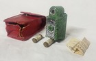Vintage Coronet Midget 16mm Camera  Green Marble  Bakelite   30 s