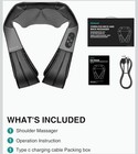 Nekteck Cordless Neck   Back Massager  Black  Model Lms-801 Rohs