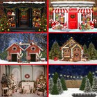 Christmas Photography Background Christmas Festival Customized Backdrop Decor