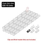 Caltric Drive Chain For Polaris Predator 500 2005-2007 520 Pitch 92 Link