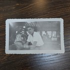 Vintage B w Photo Snapshot Of Young Handsome Man Smoking Cigarette Gay Interest