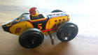 5    Marx 1940   s Tin Litho Windup Racer W  Driver Still Works