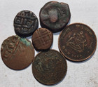 India Gwalior  Hyderabad  Mysore  Jaunpur  Jodhpur   Kushan - 6 Rare Old Coins