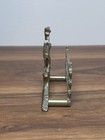 Vintage Brass Fox Hunting Letter Holder Horse   Hounds Desk Organiser