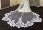 Bridal Lace Veil Mantilla Cathedral Length One Tier
