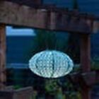 Allsop Solar Lantern - Oval Metallic Emerald