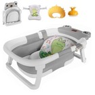 Foldable Infant Baby Bath Tub Collapsible Newborn Saftey Portable Shower Bathtub
