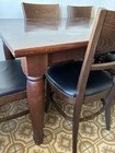 Pottery Barn Wooden Dining Room Table With Six Chairs 