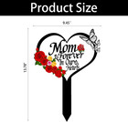 Grave Decorations For Cemetery - Memorial Grave Marker Heart-shaped Sympathy Pla