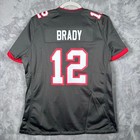 Nike Nfl On Field Tom Brady  12 Buccaneers Jersey Womens L Nwt Pewter Gray