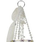 Kirks Folly Parisian Crystal Princess Wind Chime  Sterling Silvertone