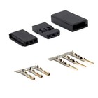 30 Sets Servo Plug Male Female Connector Crimp Pin Kit Compatible Futaba For Hit
