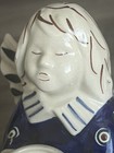 Boleslawiec Pottery Angel Taper Candle Holder Poland Hand Painted Figurine