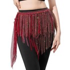 Sparkle Belly Dance Hip Scarf Skirt Belt Shawl Tassel Waist Chain For Women Girl
