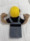 Vintage Rare Melissa   Doug Construction Worker Puppet With Stick   Interactive