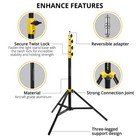 Flashpoint Pro Heavy-duty Air-cushioned Light Stand  yellow  9 5  