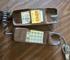 Vintage Western Electric Bell Brown Trimline Pushbutton Desk Phone