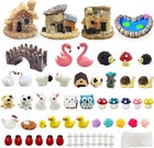 Selected 50 Pieces Fairy Garden Accessories  Animals  Miniature Figurines  Mi   