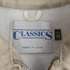 Vintage The Classics Tan Lined Windbreaker Jacket  Size M