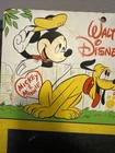 Vntg 1960s Mcm Mickey Mouse   Minnie   Pluto Chalkboard Walt Disney Productions