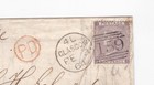 1864 Qv 6d Lilac Stamp On Glasgow Wrapper To Stettin Prussia Via Ostende  Aachen