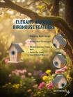 Large Rustic Charm Bird House For Garden Decor  Wooden Outdoor Bird House