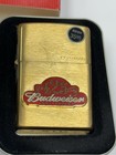 Zippo 2001 Budweiser 125th Anniversary Brass Ltd Ed Lighter Sealed In Box B291