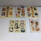 Large Lot Of Vintage Cut Paper Dolls   Clothing  Accessories