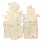 Fc113 Christmas Wooden Box Kits - Pack Of 3  Wooden Crafts To Make And Decorate 