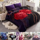 King Queen Mink Fleece Warm Blanket Thick Bedding Blankets Throws Winter Autumn