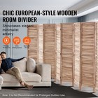 Uimoso Wood Room Divider Wooden Screen 8 Panel For Room Separation  home Office