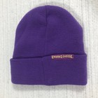 Chuck E Cheese Purple Beanie Hat Kids Adult Embroidered Logo Knit Cap