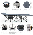 Portable Folding Camping Cot Bed W  Padded Mat For Adults  Travel   Outdoor