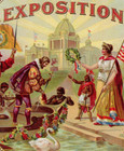 Original Embossed Outer Cigar Label - Exposition - 1893 Columbian Expo Buildings