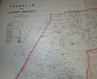 Franklin  London Britain Chester County Pa 1883 Large Color Map Breou s Atlas