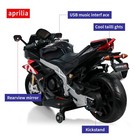 Black 24v Kids Electric Motorcycle 6mph Dirt Bike Ride On Toy W  2 75w Motor Led