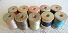 Vintage Belding Corticelli Silk Sewing Color Thread Lot Of 10 Wooden Spools Lot1