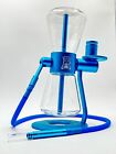 Blue - Gravity Hookah Glass Bong Water Pipe 360 Rotating -  7 Colors Options 