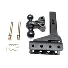 25000 Lbs 2  Receiver 6  Drop Adjustable Towing Hitch 2-ball Mount Trailer 