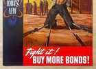 1943 Fascism Means Slavery Fight It  Buy More Bonds Poster Abbott Laboratories