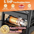 5 1hp Folding Treadmill For Home With 15  Auto Incline  300-400 Lb Capacity  Por