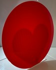Acrylic Circle Disc - 1 8  Thick - Translucent Red- 10  Diameter