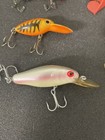 Lot Of 8 Vintage Fishing Lures Hard Plastic