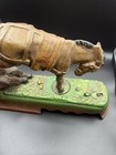 Vintage Book Of Knowledge Spise A Mule Cast Iron Mechanical Bank Society Bank