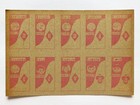 Sumo  menko  Vintage Japanese Card 1960 s Uncut Sheet - Taiho Kashiwado