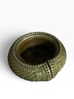 Antique Brass Indian Tribal Cuff Anklet Bowl Mixed Metal Ashtray Catchall Dish