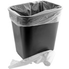 Small Plastic Trash Can Black   4-gallon Clear Bin Liners Combo Pack By Mop Mob