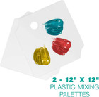 12  X 12  Autobody Filler Plastic Mixing Board palete  pack Of 2  - Also Useful