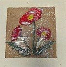 Coe 96 Fused Glass Poppy Flowers  Leaves  Stems For Your Glass Garden Scene